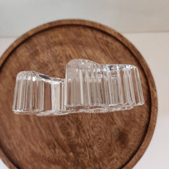 Waterford Crystal 3-leaf Clover Shamrock Paperweight 4” Gothic Signed Mint - Picture 2 of 5